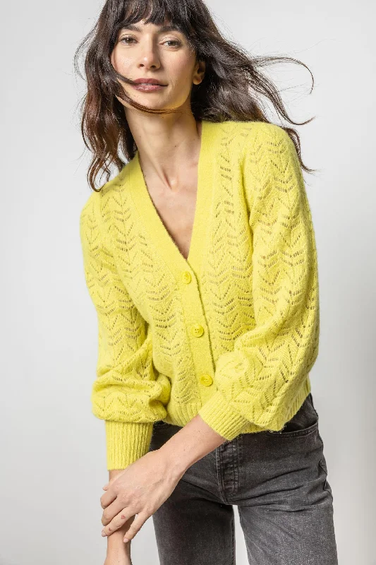 Full Sleeve Cardigan in Lemongrass