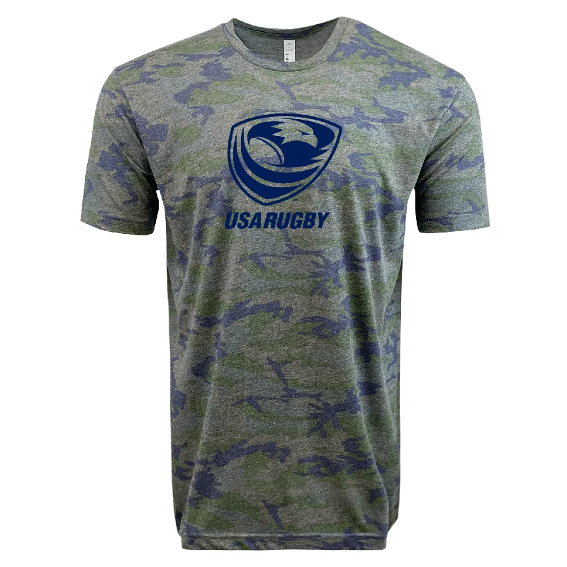 USA Rugby Tonal Camo Edition Crest Logo Supersoft Tee