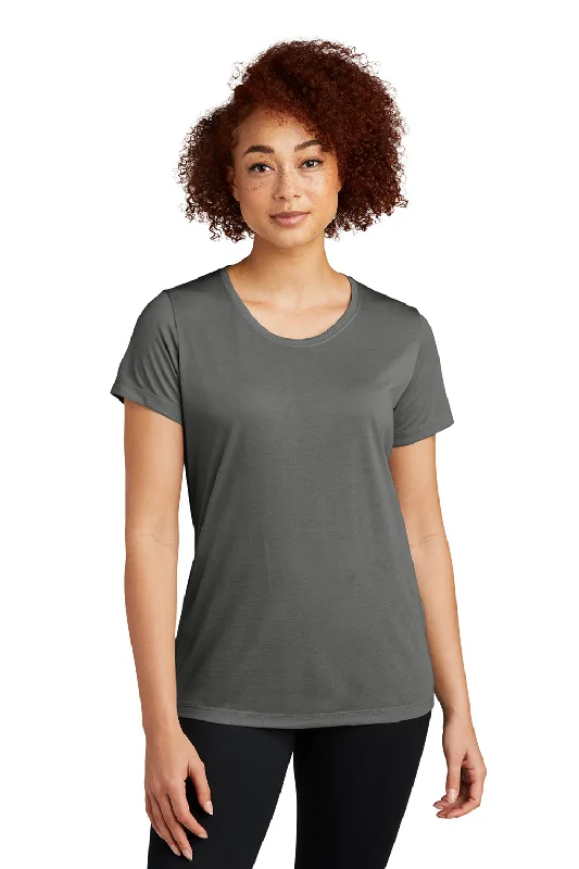 Sport-Tek Womens Competitor Moisture Wicking Short Sleeve Scoop Neck T-Shirt - Dark Smoke Grey - Closeout