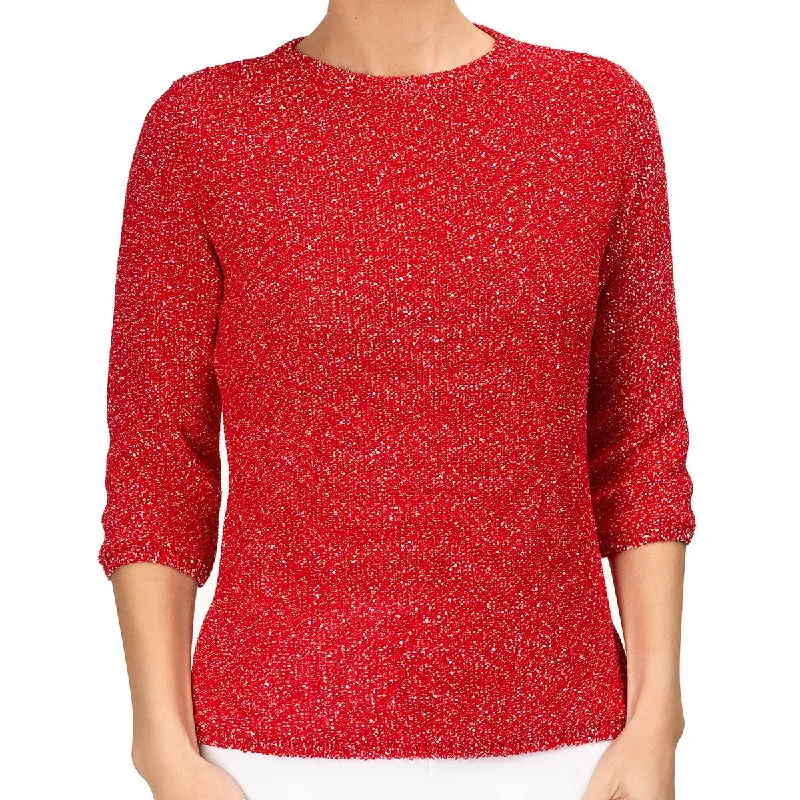 Pailletami Pullover in Red