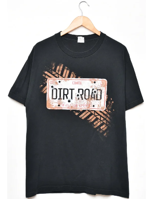 Canada Dirt Road Printed T-shirt - L