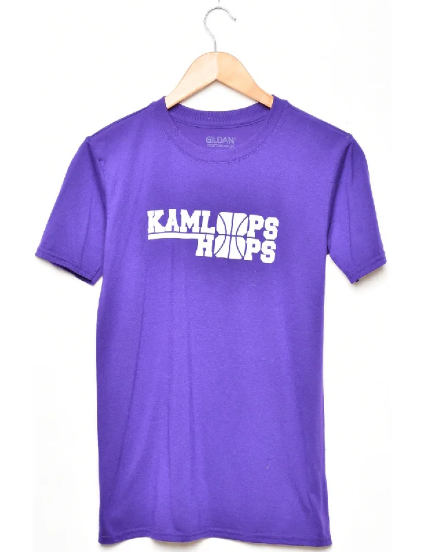 Kamloops Hoops Printed T-shirt - S