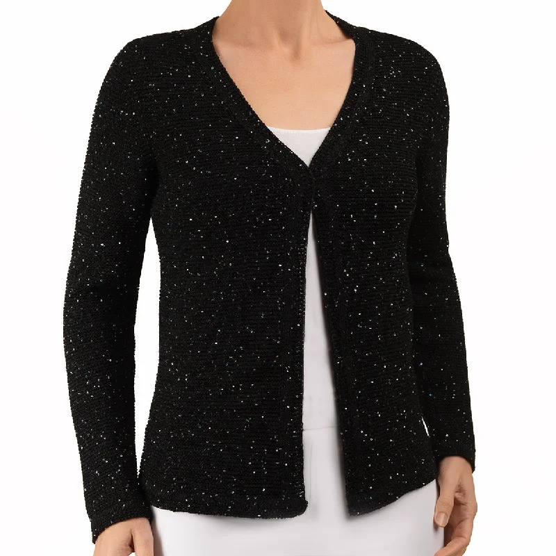 Pailletami Cardigan in Black