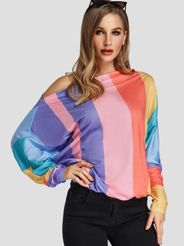 Custom One Shoulder Long Sleeves Top