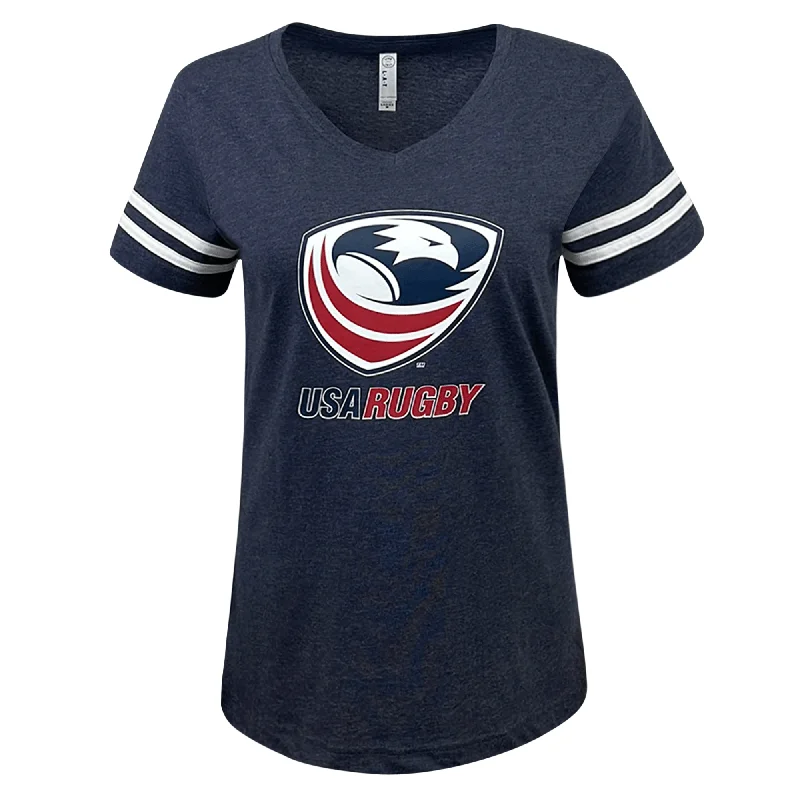 Women's USA Rugby Vintage V-Neck Tee