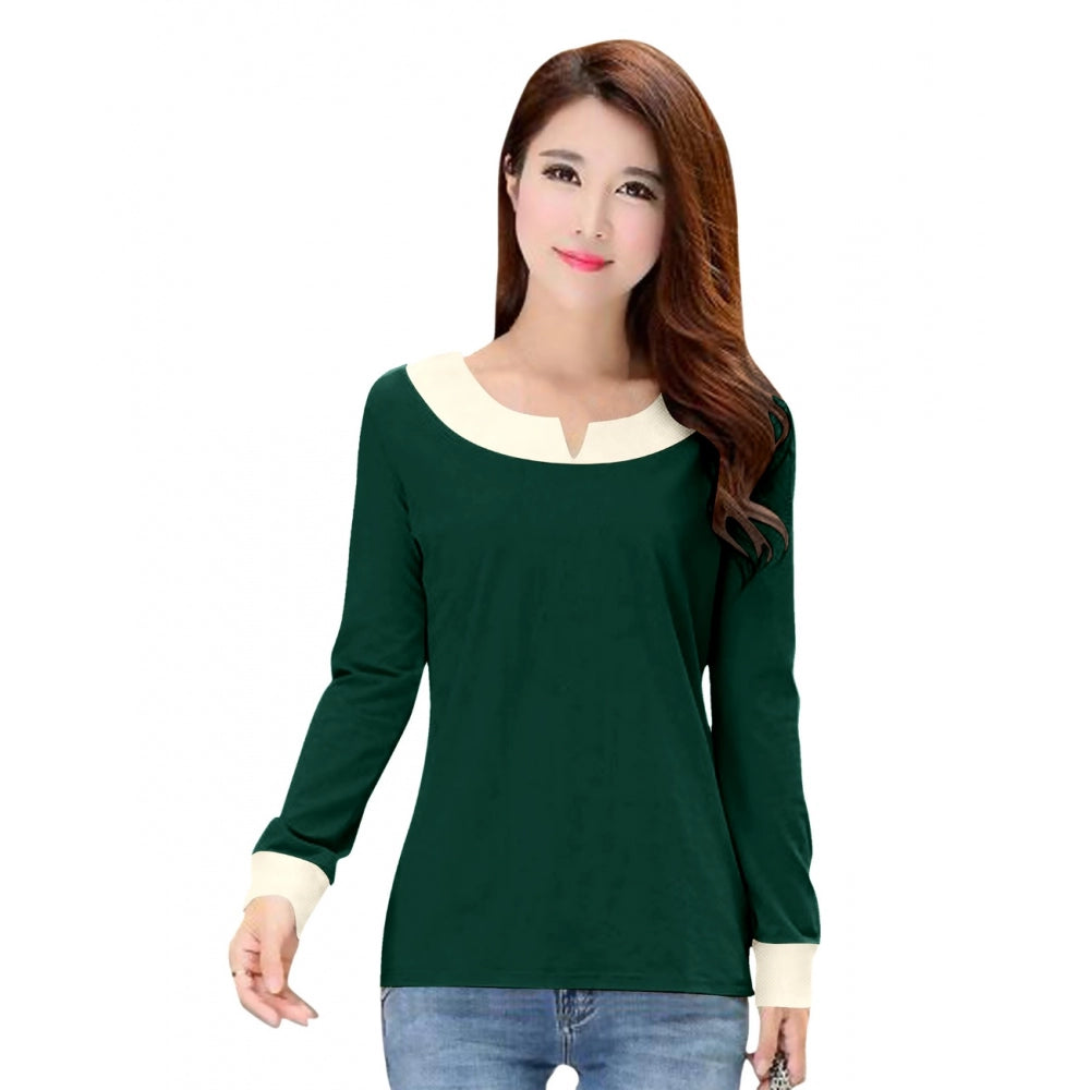 Generic Women's Western Wear Hosiery T Shirts (Green) Elegant Women's Formal 