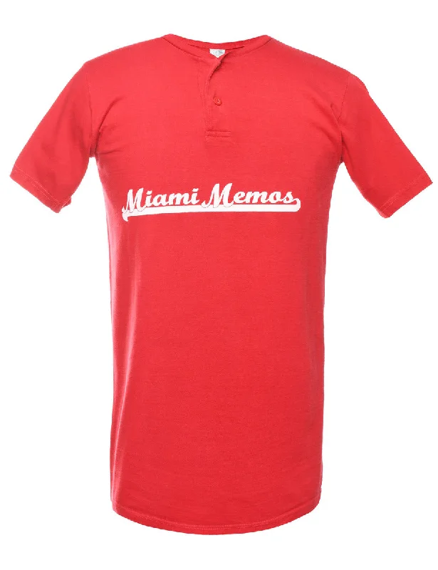 Miami Memos Printed T-shirt - S