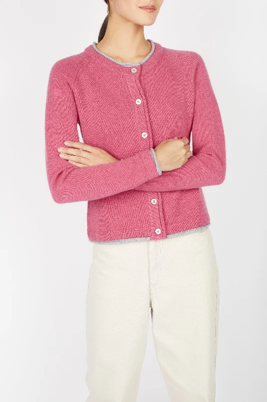 Irish - Killiney Cardigan - Rose Pink