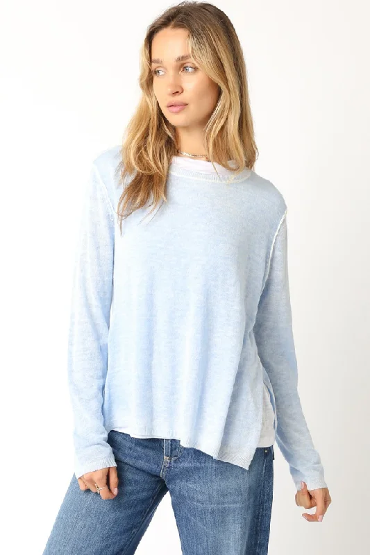 Margot Layered Sweater in Blue