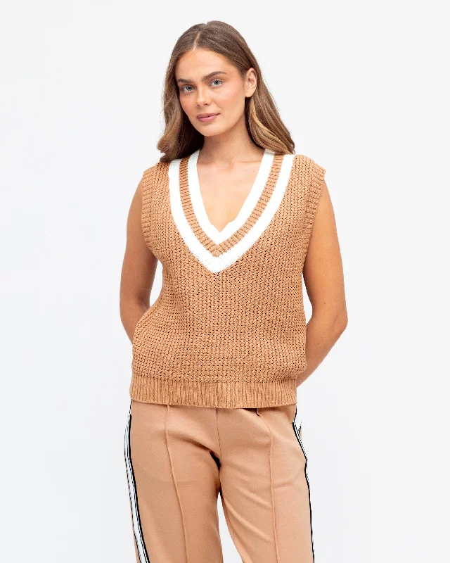 Ebby and I Vest -Beige Compression