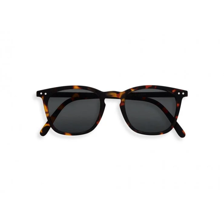 #E Sunglasses (Tortoise) Leather - Trimmed Luxe Style