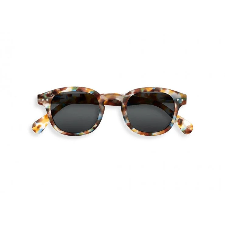 #C Sunglasses (Blue Tortoise) Chunky Black - Frame Goth Look
