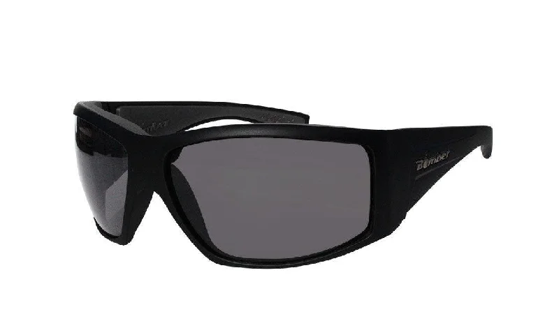 AHI Safety Sunglasses - Smoke Z87 Chunky Black - Frame Goth Look