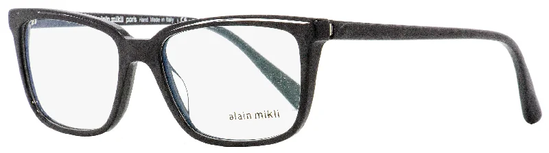 Alain Mikli Men's Eyeglasses A03079 003 Crystal Black 54mm Cat - Eye Feminine Design Alain Mikli Men's Eyeglasses A03079 003 Crystal Black 54mm Cat - Eye Feminine Design