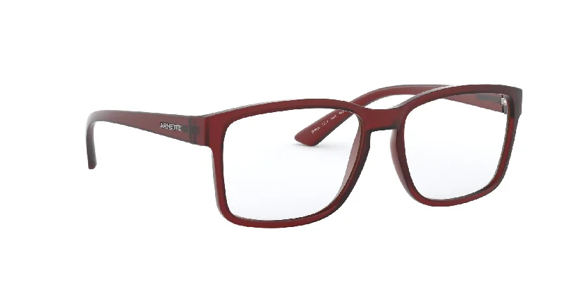 Arnette Men's 55 mm Red Opticals AN7177-2495-55 Transparent Frame Trend