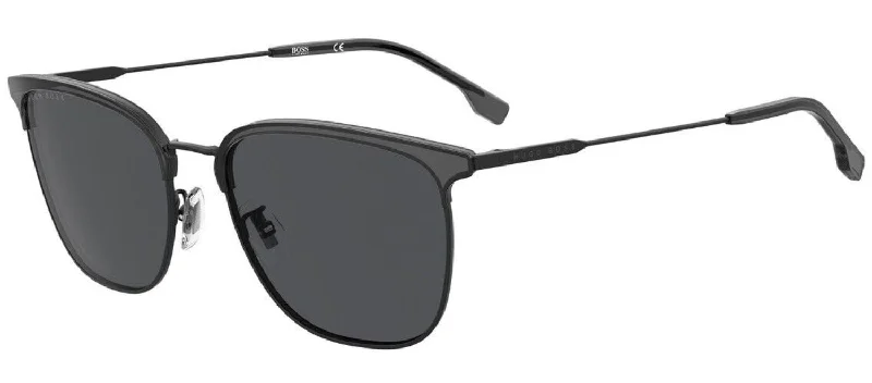 Boss BOSS 1285/F/SK IR 0O6W Square Sunglasses Leather - Trimmed Luxe Style