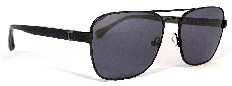 Bruno Magli Sole Sunglass in Black Transparent Frame Trend