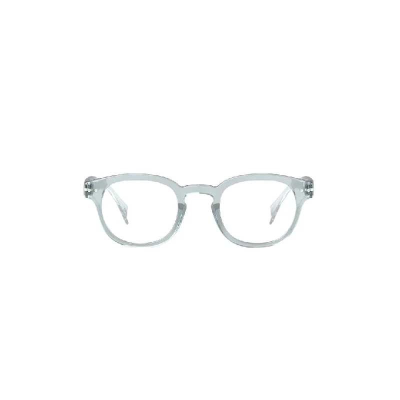 #C Reading Glasses (Frozen Blue) Vintage - Style Browline Glasses