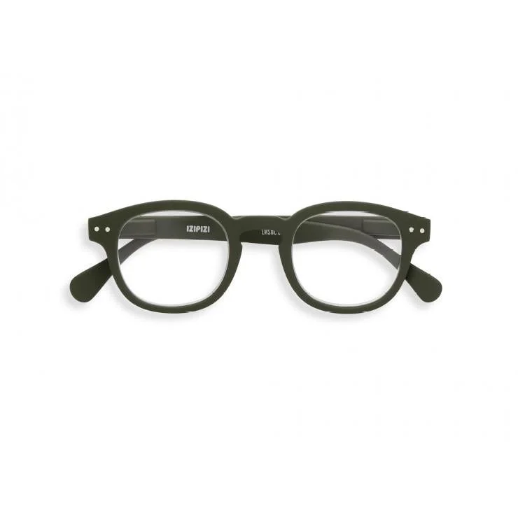 #C Reading Glasses (Kaki Green) Cat - Eye Feminine Design