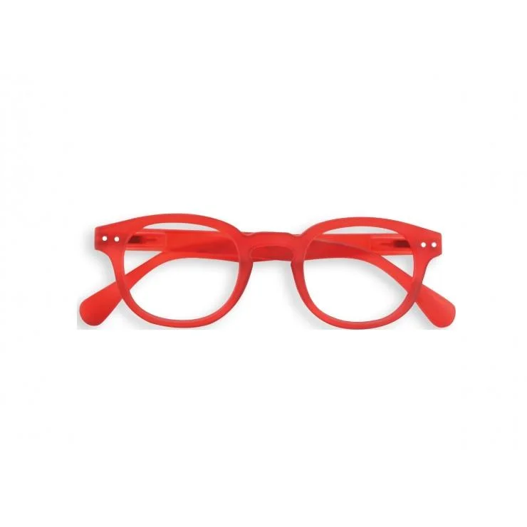 #C Reading Glasses (Red Crystal) Clip - On Sunglasses Convenience