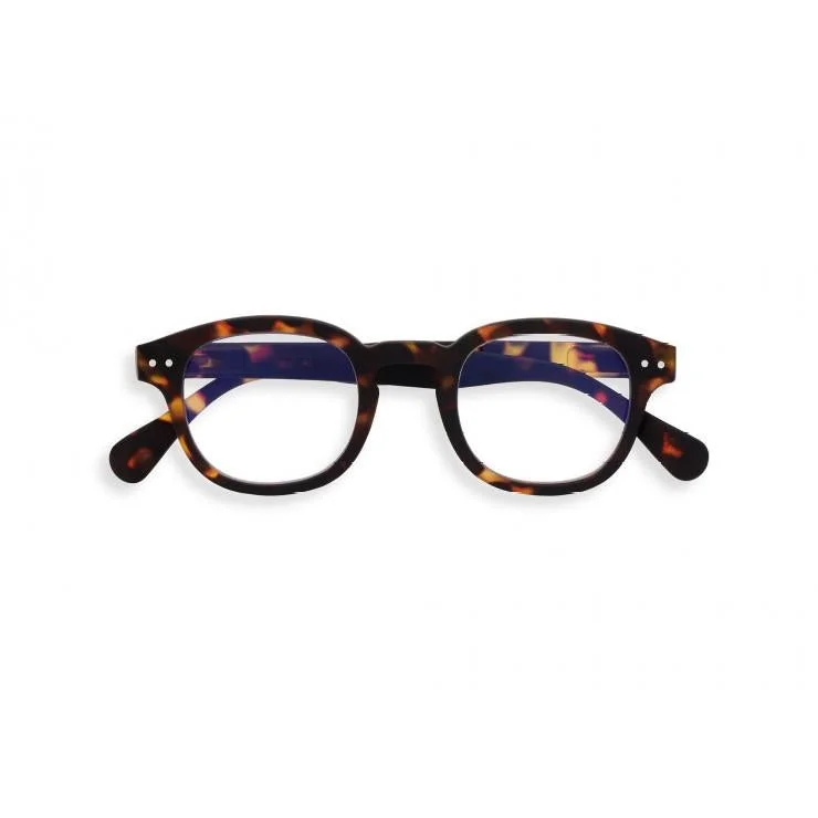 #C Screen Reading Glasses (Tortoise) Chunky Black - Frame Goth Look