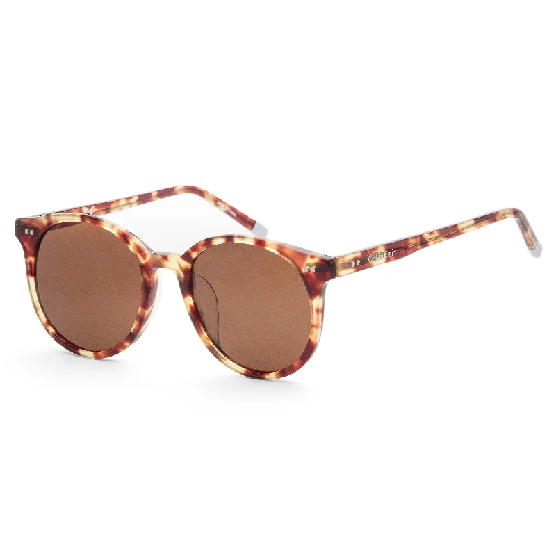 Calvin Klein Unisex  Brown Sunglasses CK4327SA-214 Thin - Rimmed Elegant Style
