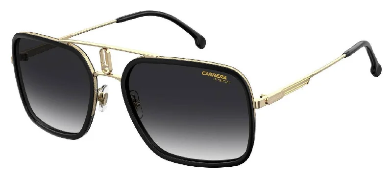 Carrera CA1027S 9O 0RHL Rectangular Sunglasses Wood - Grain Accent Natural Look