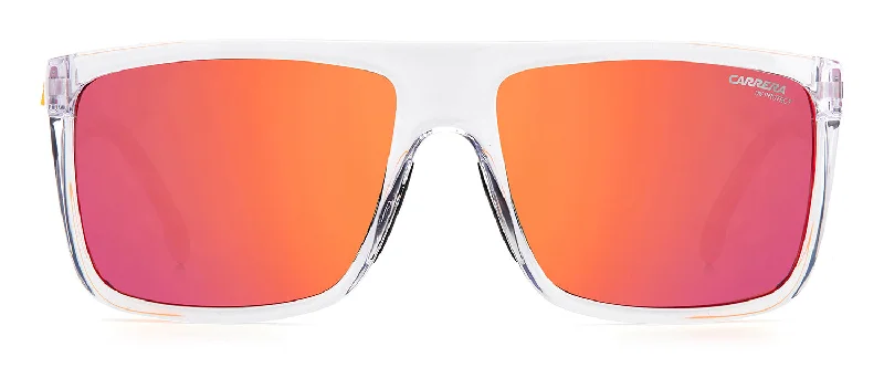 Carrera CARRERA 8055/S UZ 0900 Flat Top Sunglasses Unisex Angular Frame Style