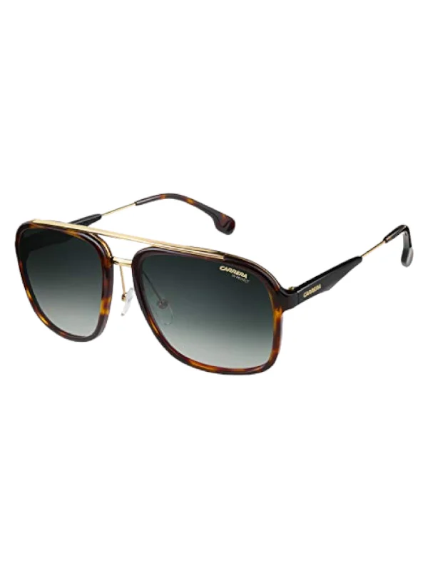 CARRERA Men's CA133/S Havana Gold Aviator Sunglasses Matte - Finish Plastic Frame Look