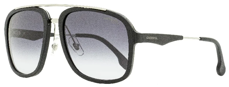 Carrera Men's Square Sunglasses CA133S TI79O Matte Black/Ruthenium 57mm High - Tech Smart Glasses Carrera Men's Square Sunglasses CA133S TI79O Matte Black/Ruthenium 57mm High - Tech Smart Glasses