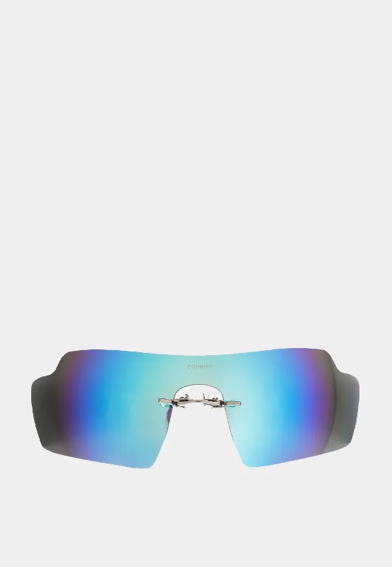 COPERNI Clip On Sunglasses - Ice Blue Geometric - Shaped Avant - Garde