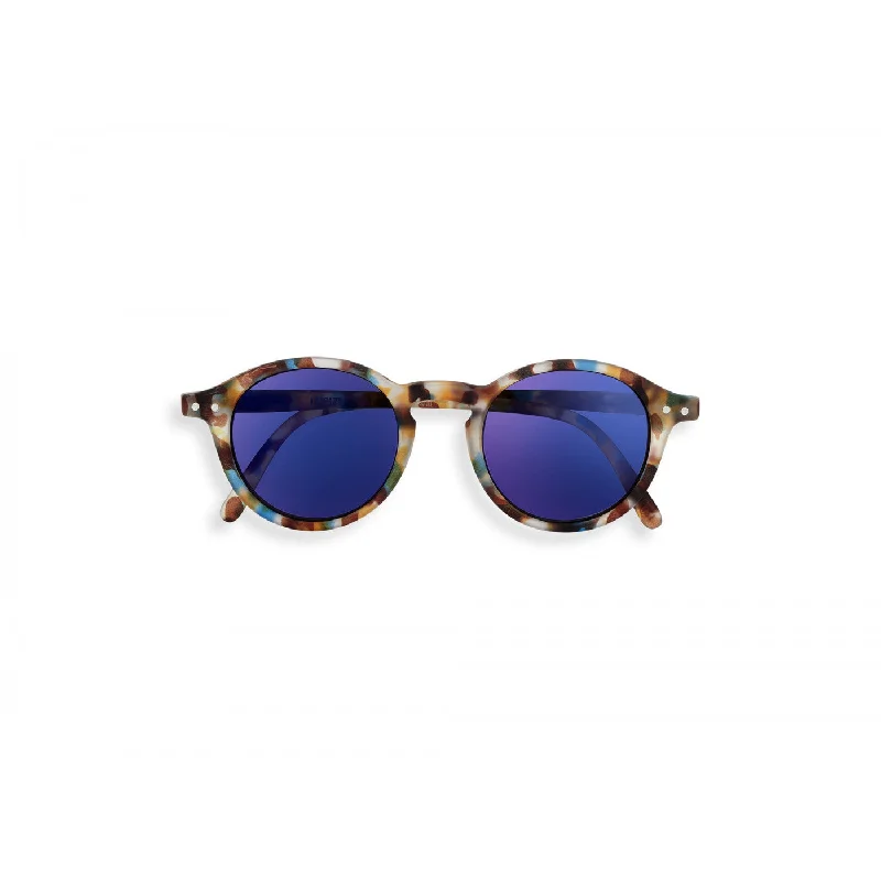 #D Junior Sunglasses (Blue Tortoise Mirror) Unisex Angular Frame Style