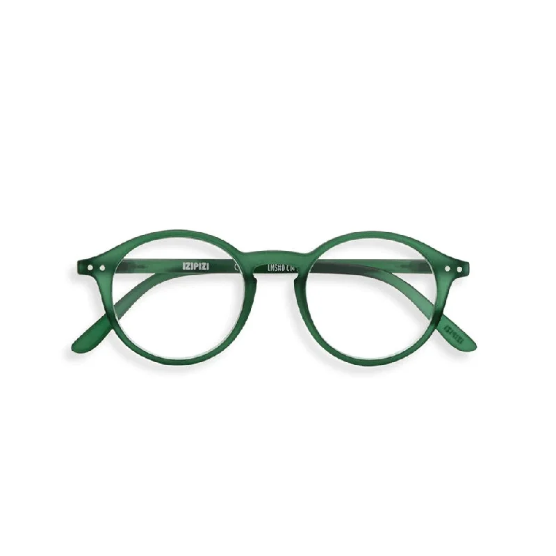 #D Reading Glasses (Green) Round - Rimmed Bohemian Look