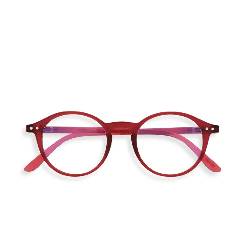 #D Reading Glasses (Rosy Red) Wire - Frame Intellectual Look