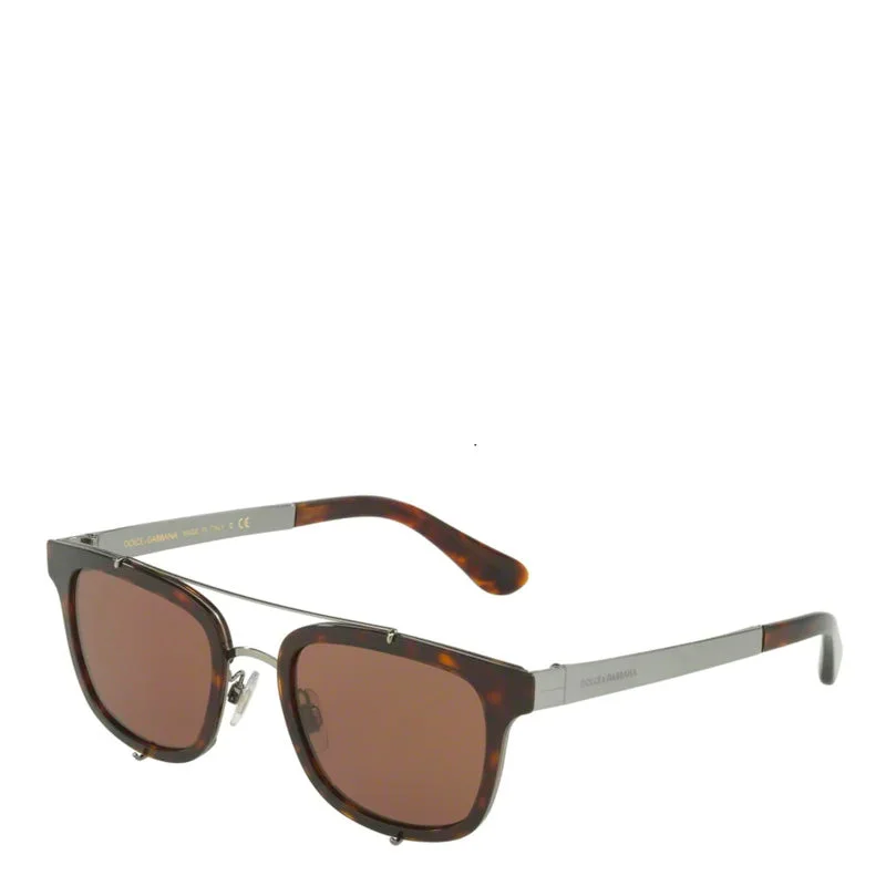 Dolce & Gabbana Dg2175 Havana Mirrored - Lens Driving Look