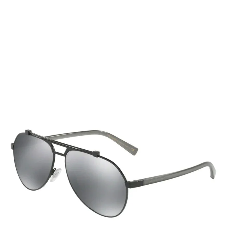 Dolce & Gabbana Dg2189 Matte Gunmetal/black Chunky Black - Frame Goth Look