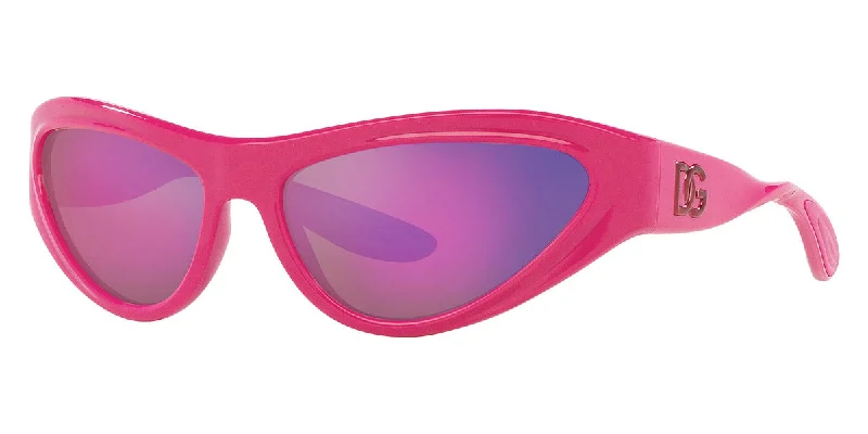 Dolce & Gabbana Unisex 60mm Pink Sunglasses DG6190-30984X-60 Sports - Wrap Performance Look Dolce & Gabbana Unisex 60mm Pink Sunglasses DG6190-30984X-60 Sports - Wrap Performance Look