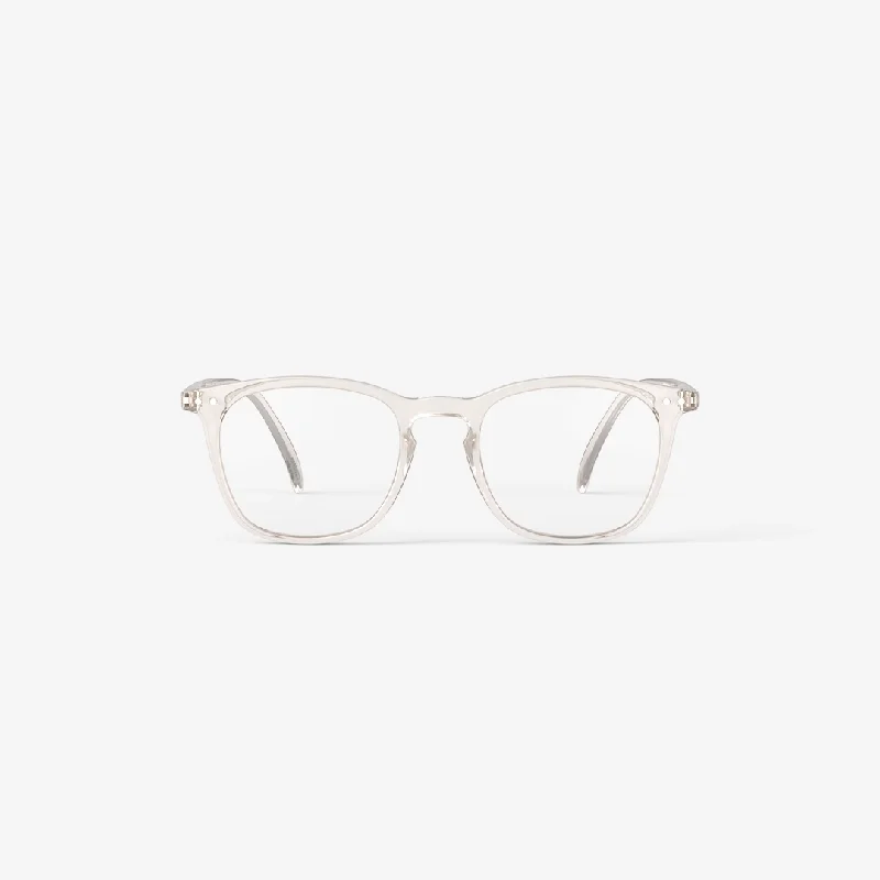 #E Reading Glasses (Paper Note Beige) Vintage Horn - Rimmed Style