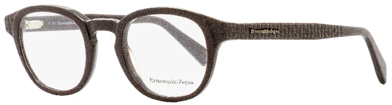Ermenegildo Zegna Men's Eyeglasses EZ5108 050 Dark Brown 48mm Art - Deco - Inspired Eyewear Ermenegildo Zegna Men's Eyeglasses EZ5108 050 Dark Brown 48mm Art - Deco - Inspired Eyewear