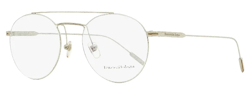 Ermenegildo Zegna Men's Leggerissimo Eyeglasses EZ5218 016 Palladium 51mm Unisex Angular Frame Style Ermenegildo Zegna Men's Leggerissimo Eyeglasses EZ5218 016 Palladium 51mm Unisex Angular Frame Style