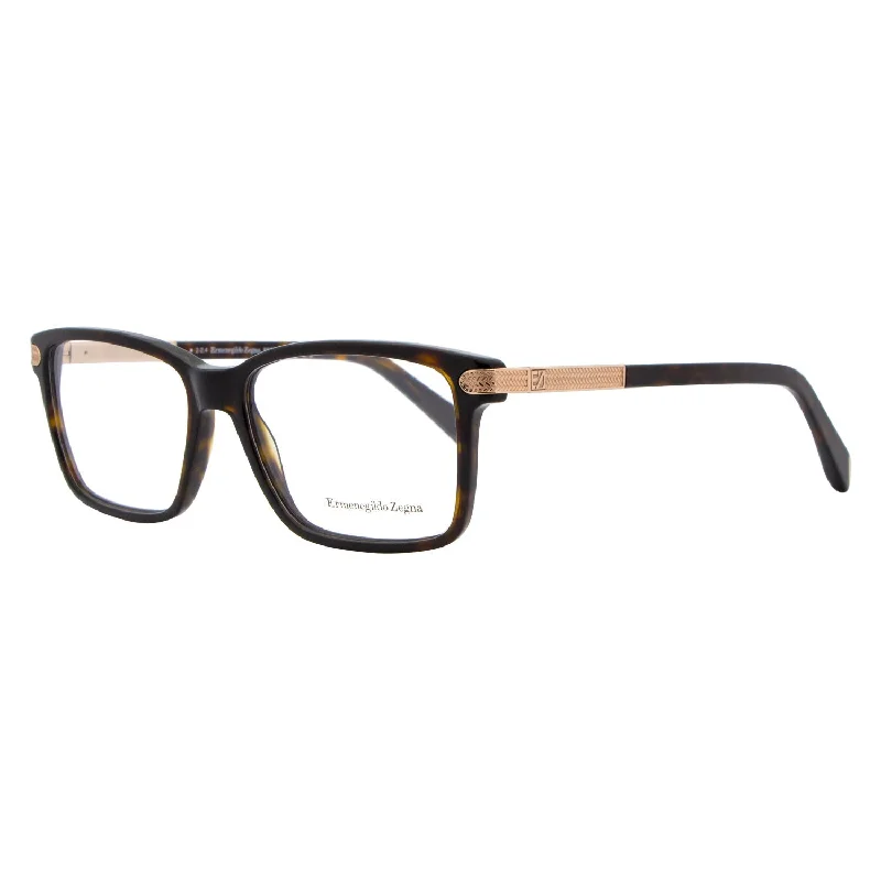 Ermenegildo Zegna Rectangular Eyeglasses EZ5009 052 Dark Havana 55mm 5009 Vintage - Style Browline Glasses Ermenegildo Zegna Rectangular Eyeglasses EZ5009 052 Dark Havana 55mm 5009 Vintage - Style Browline Glasses