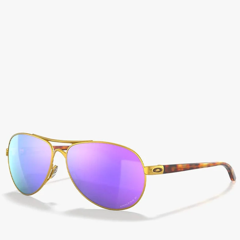 FEEDBACK SATIN GOLD W/ PRIZM VIOLET POLARIZED Wayfarer Streetwear Style