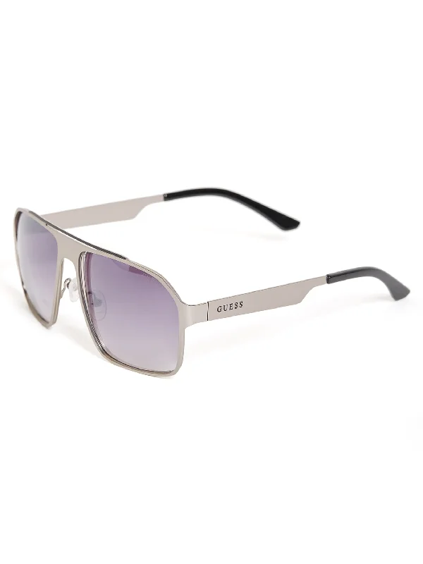 Flat Aviator Metal Sunglasses Multi - Functional Outdoor Glasses