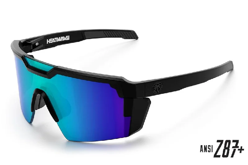 Future Tech Sunglasses: Galaxy Z87+ Chunky Black - Frame Goth Look