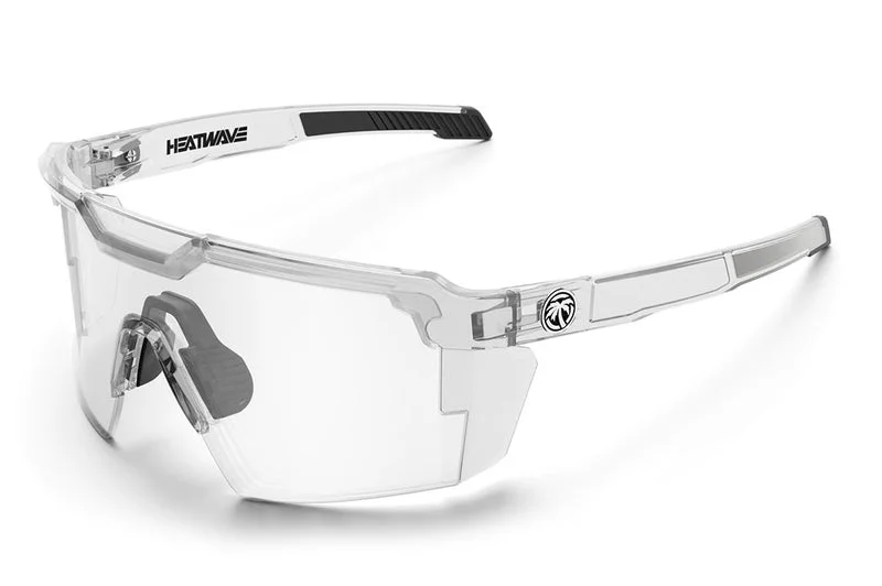 FUTURE TECH SUNGLASSES: VAPOR CLEAR FRAME CLEAR LENS Z87+ Oval - Shaped Academic Look