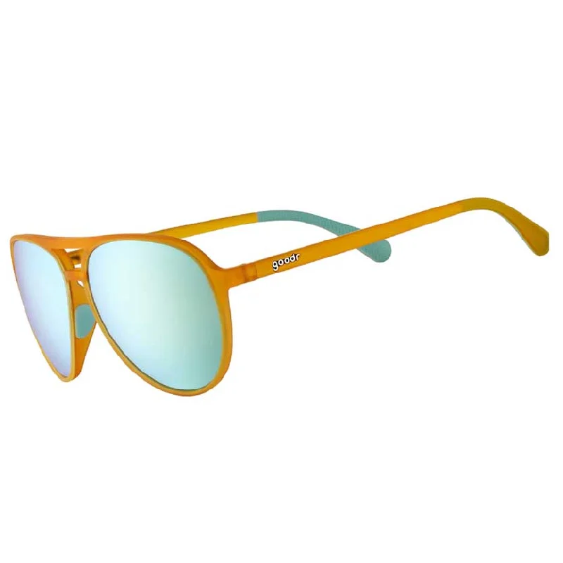 Goodr Mach G Cheesy Flight Attendant Sunglasses Tinted - Lens Reading Glasses