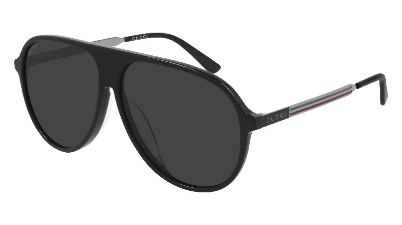 Gucci GG 0829SA 001 Mask Sunglasses Mirrored - Lens Driving Look