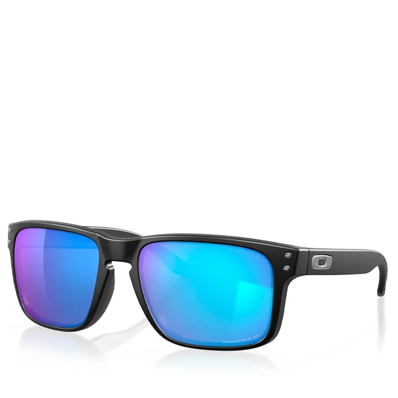 OAKLEY HOLBROOK MATTE BLACK W/ PRIZM SAPPHIRE POLARIZED Classic Aviator Style