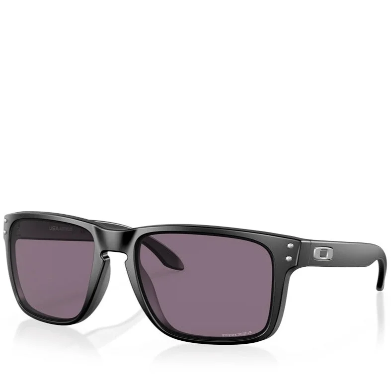 HOLBROOK XL MATTE BLACK W/ PRIZM GREY Rhinestone - Embellished Glam Design