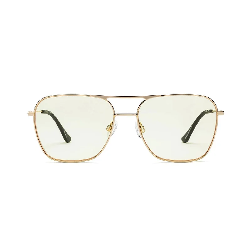 Hooper Reading Glasses (Polished Gold Yellow) Colored - Lens Sports Style